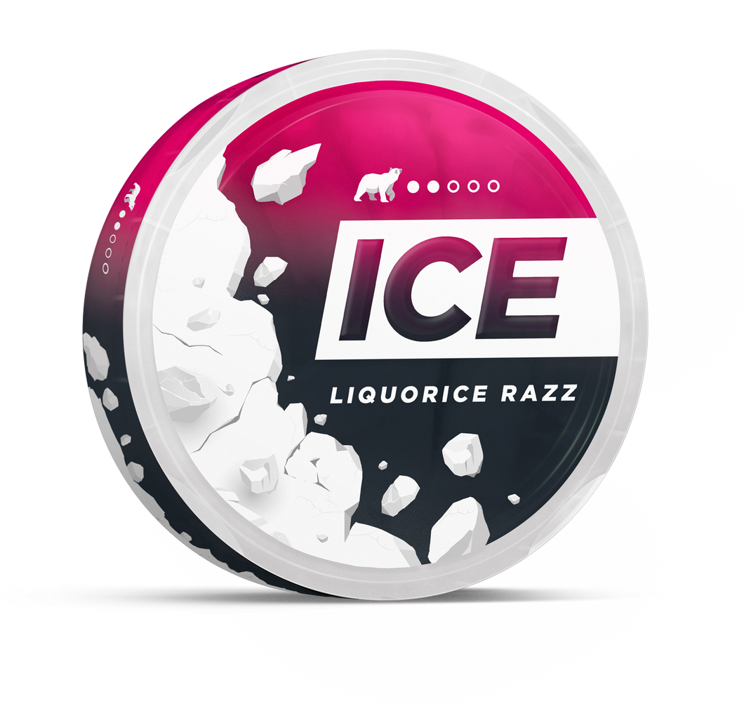 ICEPOUCH LIQUORICE RAZZ 8MG
